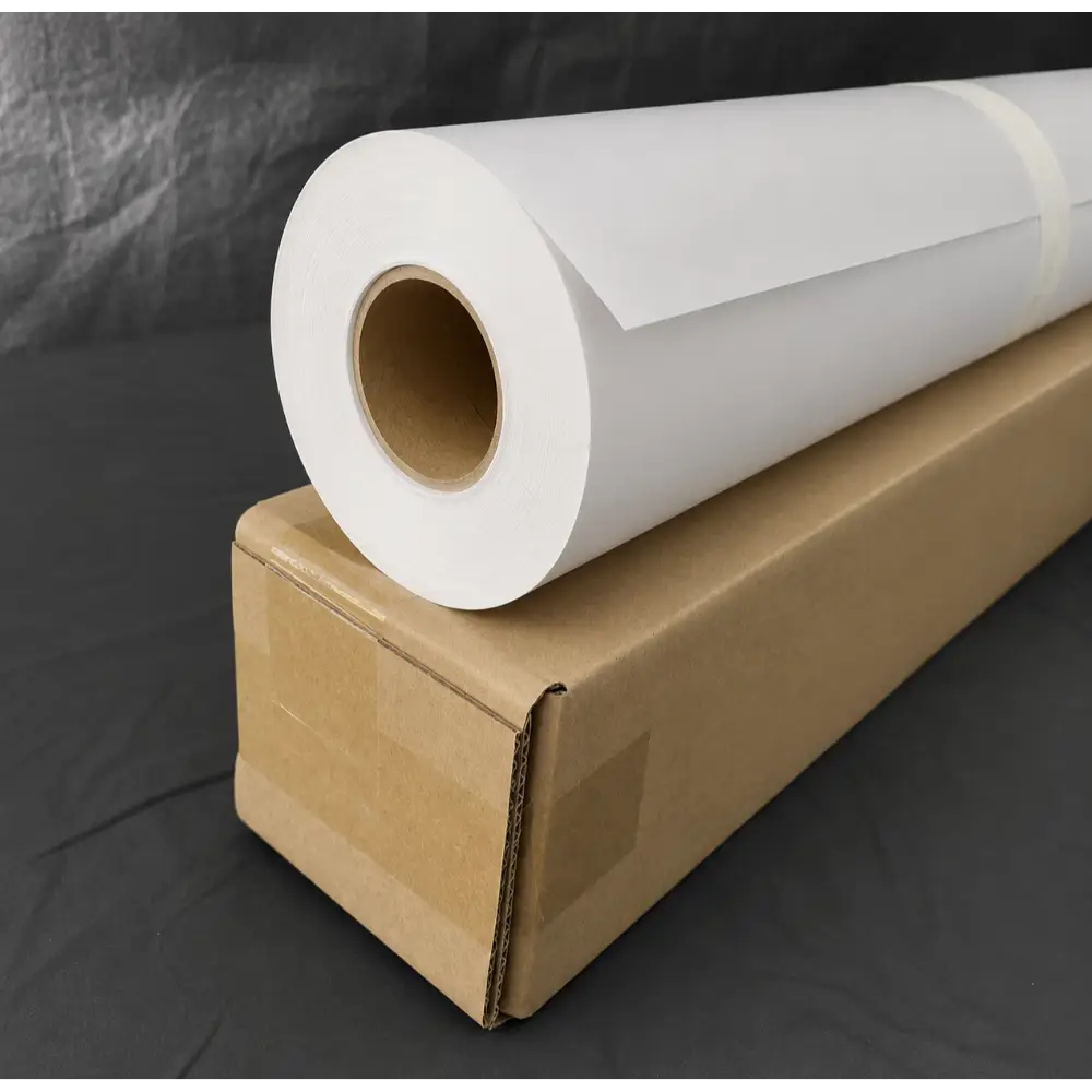Papel Fotográfico Adhesivo Mate (Matte), 120g/m2, Rollo de 24"x30m (61cm x 30mt) 2 Papel Fotográfico Adhesivo Mate (Matte), 120g/m2, Rollo de 24"x30m (61cm x 30mt) - Imagen 2
